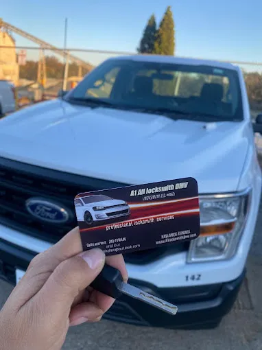 Replacement vehicle key completed by A1 All Locksmith DMV