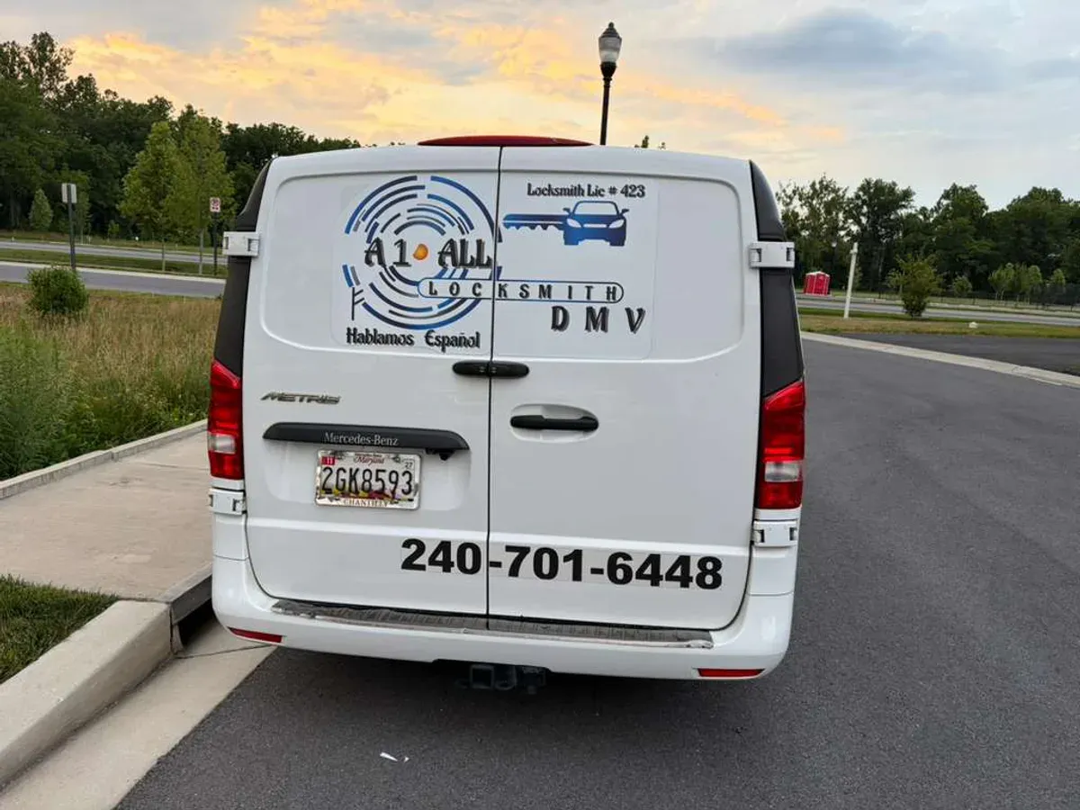 Emergency locksmith vehicle lockout service completed by A1 All Locksmith DMV